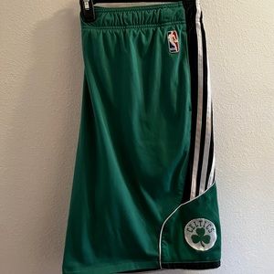 Boston Celtics Green NBA Adidas Basketball Shorts Mens XL
